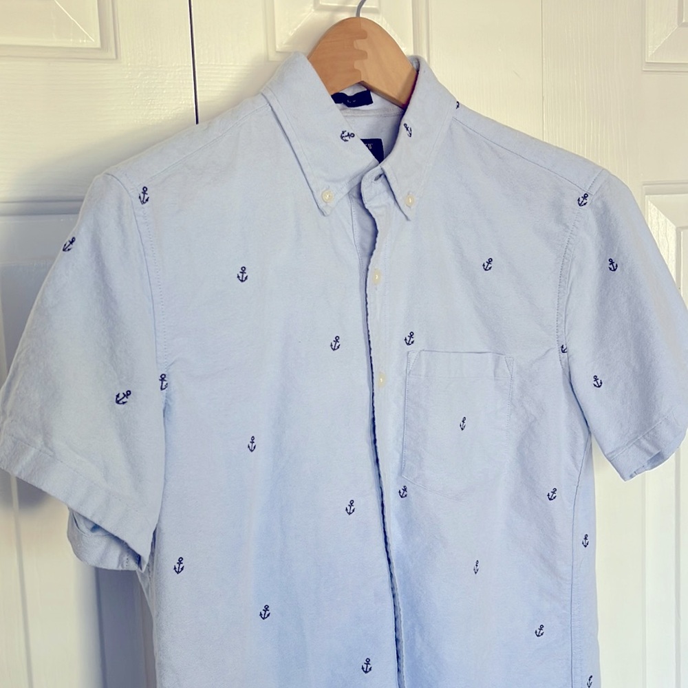 J.Crew Short Sleeve Oxford Shirt
